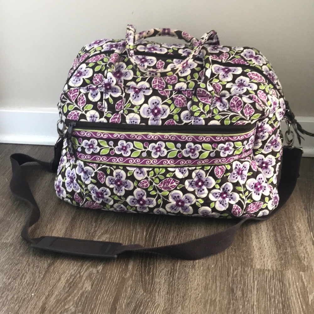 Vera Bradley Plum Petals weekender!